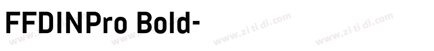 FFDINPro Bold字体转换